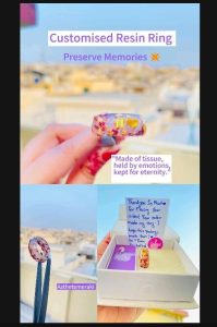 "From Heart to Hand 💍 | Tissue Preservation Resin Ring
