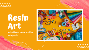 Make flower decorated by using rasin
