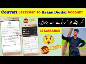How to convert Jazzcash to asan digital account.....ByTechnical Ehsan